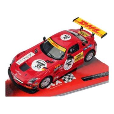 Imagem de Carro de autorama slot car mercedes sls scx 1/32, Vermelho