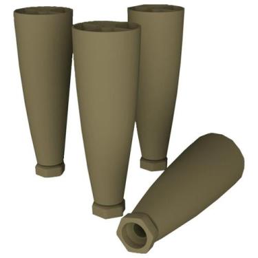 Imagem de Kit 4 Pes Conico Regulaveis Para Cozinha Americana O944 Bronze Henn, B