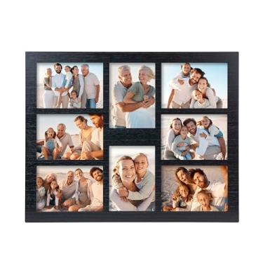 Imagem de MONT PLEASANT Porta-retrato 12 x 18 cm, colagem para decoração de parede, tamanho grande, 8 aberturas, decoração de parede, várias molduras de colagem de fotos para montagem na parede – Exibição