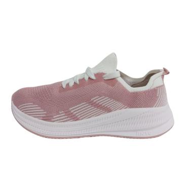 Imagem de tenis feminino molekinha de malha rosa esportivo juvenil