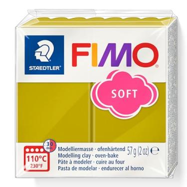 Imagem de STAEDTLER Massa de Modelar Profissional FIMO Soft 57g (1 Unidade) Beach Grass - 8020-T51 - Argila Polímera Para Biscuit que Endurece no Forno – Ideal para Artesanato, Miniaturas e Bijuterias