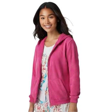 Imagem de Blusa Moletom Unisex  Ziper Agasalho Forrado Com Capuz - Valentina Con