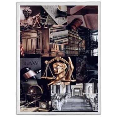 Imagem de Quadro Decorativo Imagens Direito 45X34Cm Com Vidro - Preta - Quadros 