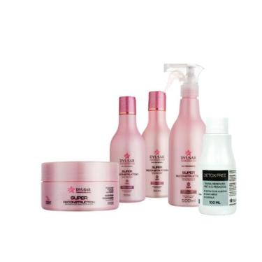 Imagem de Kit Reconstrução Home Care Com Queratina E Shampoo Detox - Dyusar Cosm