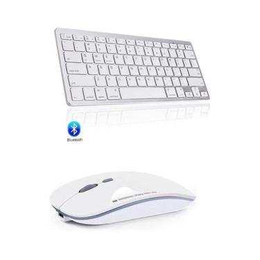 Imagem de Teclado Bluetooth + Mouse Bluetooth Mac Mini tablet M1 A2348 Branco - 
