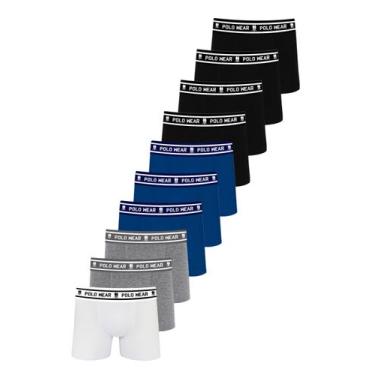 Imagem de Kit 10 Cuecas Algodão Sem Costura Polo Wear Sortido, Sortido, M