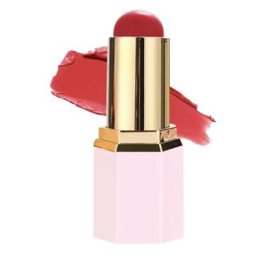 Imagem de Blush Stick Para Bochechas,Blush Líquido Hidratante Impermeável Em Bastão - Iluminador Facial Natural de Longa Duração para Pele Seca, ou Mista em Maçãs do Rosto, da Sobrancelha e Lábios