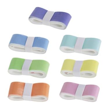 Imagem de UGPLM 7 peças Tennis Racket Grip Tenis Tennis Grip Sweat Band Pu non Slip para Pesca Rod Baseball Squash Adultos