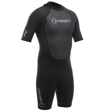 Imagem de Roupa Neoprene Wailea Curto 3mm Fun Dive, Surf Kite Jetski, XL
