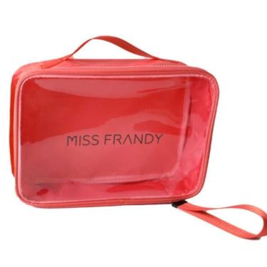 Imagem de Necessaire De Maquiagem G Grande, Prática E Sofisticada Miss Frandy Laranja