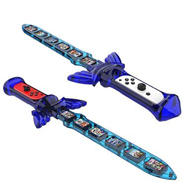 Imagem de EJGAME Switch Sports Accessories,Game Sword Compatible with Switch Sports Chambara (Swordplay)/Legend of Zelda: Skyward Sword HD ,with 12 Game Card Slots