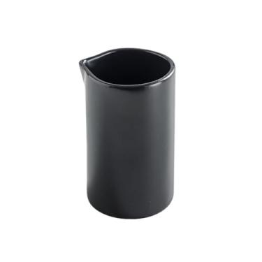 Imagem de Molheira Caneca com molho de pimenta preta, bife, jarra de açúcar, cerâmica resistente ao calor, xícara de café, mini jarra de leite Jarra de Molheira(Preto)