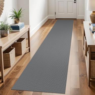 Imagem de KOZYFLY Corredores Boho para corredores 6 x 3 m lavável tapete de corredor longo tapete de cozinha com fundo de borracha tapete de entrada de algodão tapetes de corredor de piso interno para hall de