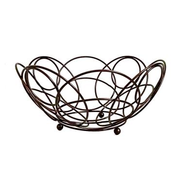 Imagem de Fruteira Metal Ciculos 27x12,5cm