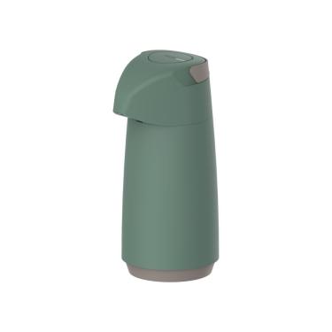 Imagem de Garrafa Térmica Tramontina Exata Em Plástico Verde Com Ampola De Vidro 1 L