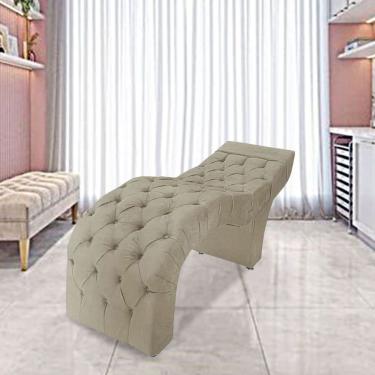 Imagem de Maca Estofada Estética Cílios Salão Spa Suede Vivian Bege