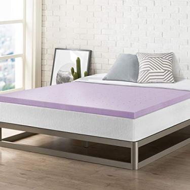 Imagem de Best Price Mattress Cobertura de colchão de espuma viscoelástica ventilada de 5 cm, infusão de lavanda calmante, certificado CertiPUR-US, completa