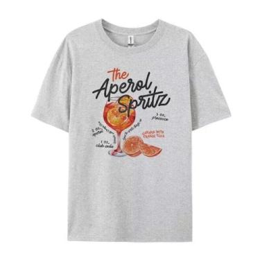 Imagem de Camiseta Retrô Aperol Spritz - Estampa Vintage em Algodão Solto - Unis