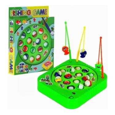 Imagem de Pescaria Maluca Recreativa Giratório Infantil 3 jogadores - AP Toys