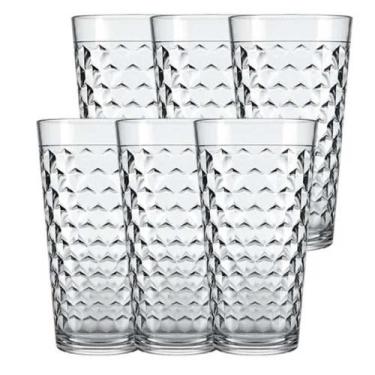 Imagem de Jogo De Copos 6 Peças De Vidro Long Drink 350Mls Marrocos - Toda Casa,