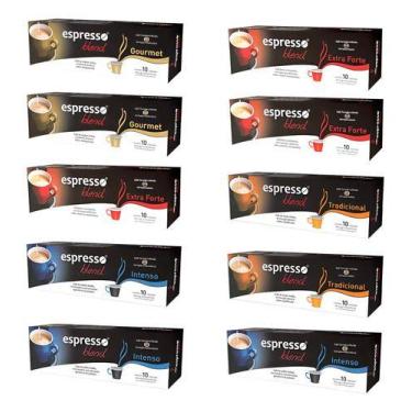 Imagem de Kit 100 Cápsulas De Café Espresso Compatível Com Nespresso - Espresso 