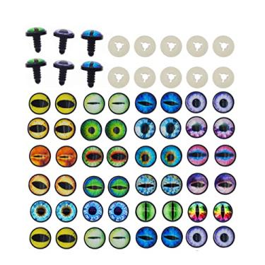 Imagem de Julie Wang 20 Pares De Olhos Segurança Dragão 14 Mm Para Bichos Pelúcia, Artesanato Bonecos, Urso Pelúcia Amigurumi, Brinquedo Crochê Com Arruela Aproximadamente 1,4 Cm