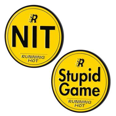 Imagem de RUNNING HOT Conjunto de botões de metal para Texas Hold'em & Omaha Poker - Fichas profissionais para o jogo de stand-up - Melhore seu jogo (1)