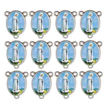 Imagem de 10 Entremeio Nossa Senhora de Fatima Oval Montagem de Terços