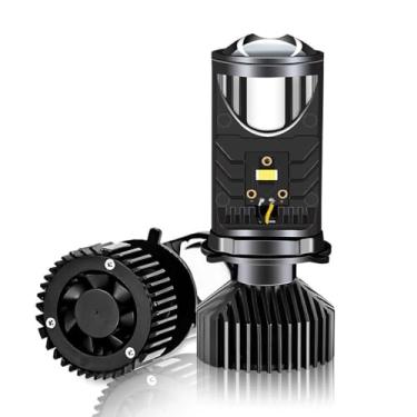 Imagem de Lâmpada LED H4 para Farol, Mini Foco de Feixe, 8000 Lúmens