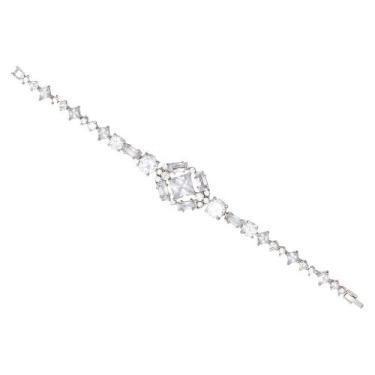 Imagem de Bracelete Zircônia BL0269 - Akasaki, Prateado, Cristal