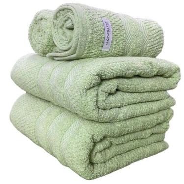 Imagem de Jogo Toalha Banhão Buddemeyer Vanilla Extra Soft Algodão 4 pçs, VERDE 