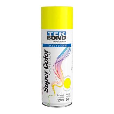 Imagem de Tinta Spray Fluorescente 350 Ml Amarelo Tek Bond - Tekbond