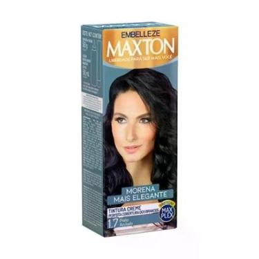 Imagem de Tintura Maxton Morena + Elegante 1.7 Preto Azulado Embelleze-Unissex