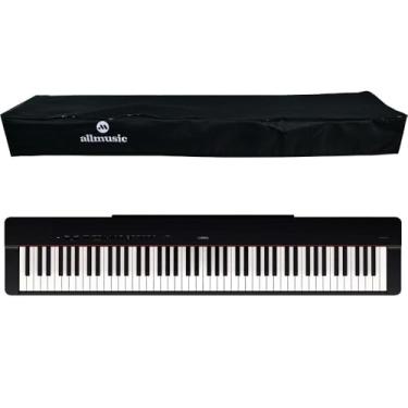 Imagem de Piano Digital P45 Preto + Capa Cobertura Allmusic
