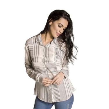 Imagem de Camisa Viscose Listrada Handbook-Feminino