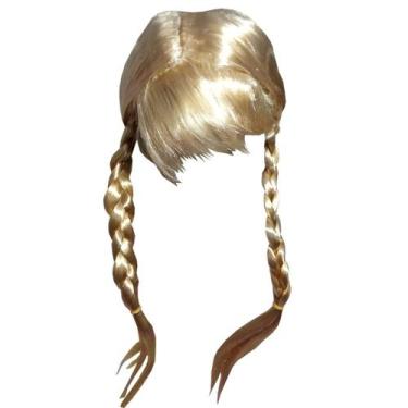 Imagem de Peruca Loira com Duas Tranças Loira - Extra Festas