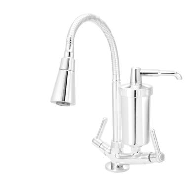 Imagem de Torneira Com Filtro Gourmet Cozinha De Mesa Tubo Cone 1/4V.