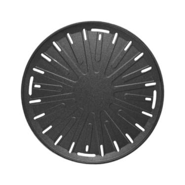 Imagem de IEUDNS Churrasqueira, frigideira, coreana, antiaderente, redonda, revestimento, grelha, para cozinhar, assar alimentos, fogão a gás, churrasqueira, fogão, Flor Do Sol