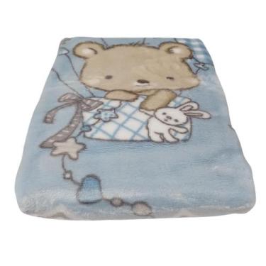 Imagem de Cobertor Infantil Bebê Berço Le Petit Macio Não Alérgico Menino 80 x 1