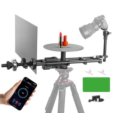 Imagem de Girador motorizado de câmera de rotação 360, cabine fotográfica para fotografia para YouTube Unboxing comerciais vídeo B-Roll Food Jewelry Slow Motion Bullet-time-App Control