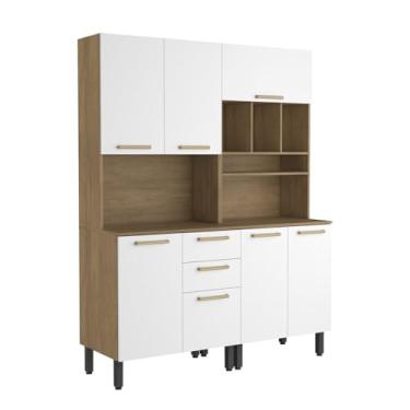 Imagem de Cozinha Completa Compacta 150cm Branco Ártico Axé Bertolini