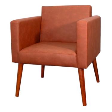 Imagem de Poltrona Decorativa Orion Corino Whisky – Conforto e Estilo para Sala de Estar ou Escritório