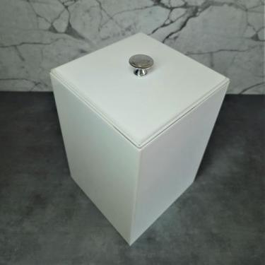 Imagem de lixeira esconde sacola premium luxo lavabo acrílica 5,5L - Fábrica de 