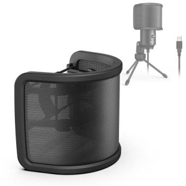 Imagem de Microfone Pop Filter FIFINE Compact Windscreen para estúdio
