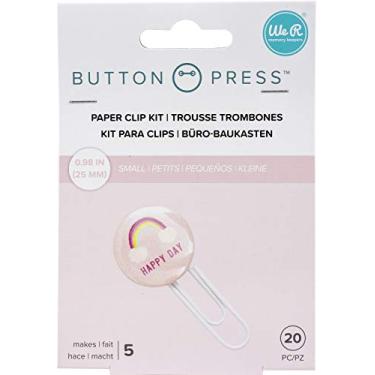 Imagem de Suporte para Clipes Personalizados Button Press We R - 20 Peças
