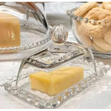 Imagem de Manteigueira de Cristal Pearl 14cm x 9xm x 8cm Wolff