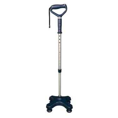 Imagem de Bengala 4 Pontas Mercur Apoio Mão Azul Escuro