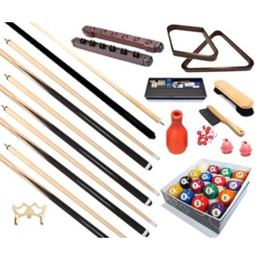 Imagem de Mesa de bilhar – Kit de acessórios premium de bilhar com 32 peças – Conjuntos de bolas de ponte para taco de sinuca (kit-24)