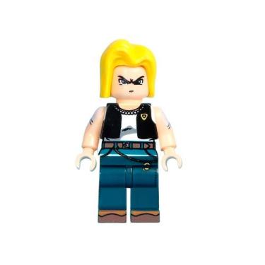 Imagem de Boneco dragon ball z anime bloco de montar escolha, ANDROID18