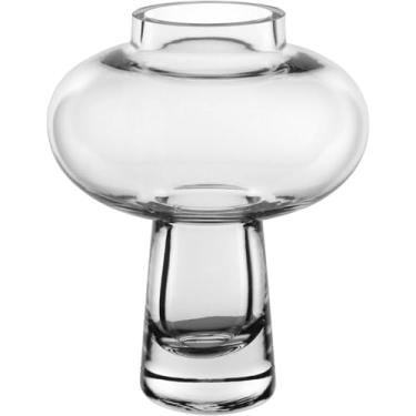 Imagem de VASO DECORATIVO ENFEITE CASA VINTAGE HOME&CO VIDRO 20X16X16CM TRANSPARENTE